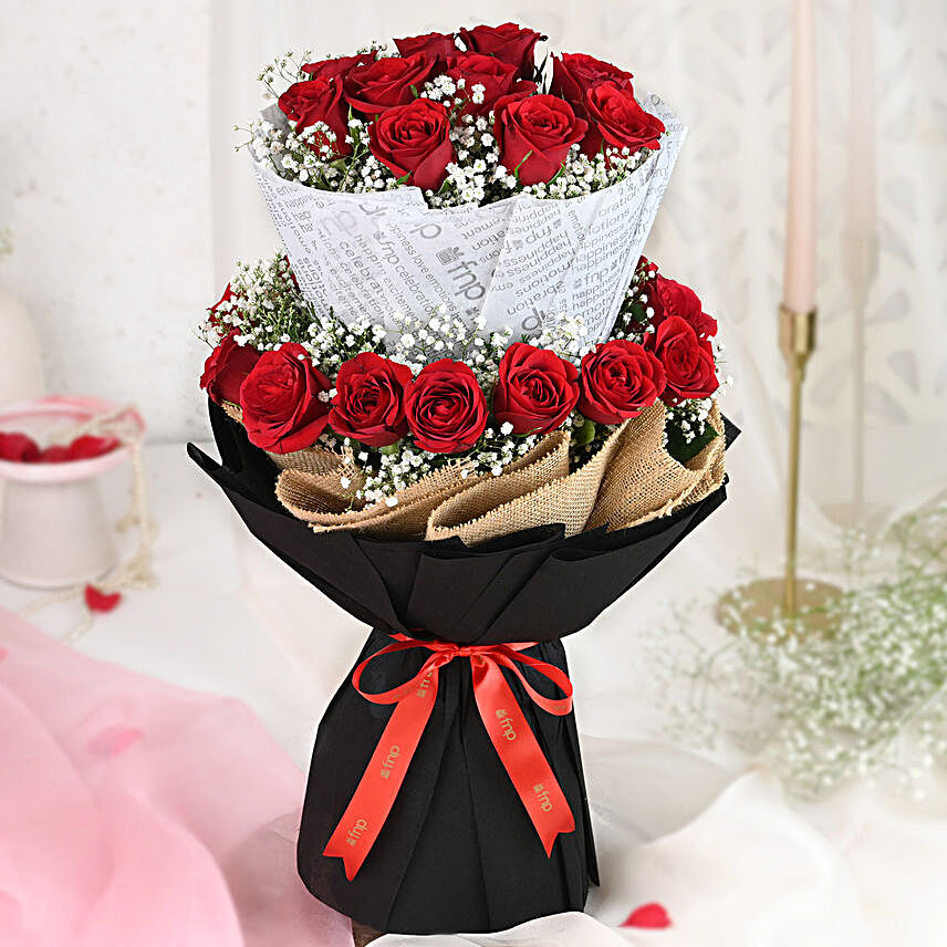Love Season Roses Bouquet:Valentines Day Gifts for Him