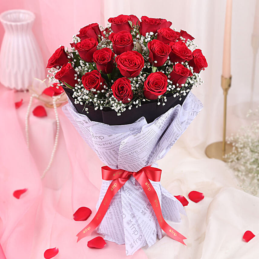 Epitome of Love Red Rose Bouquet