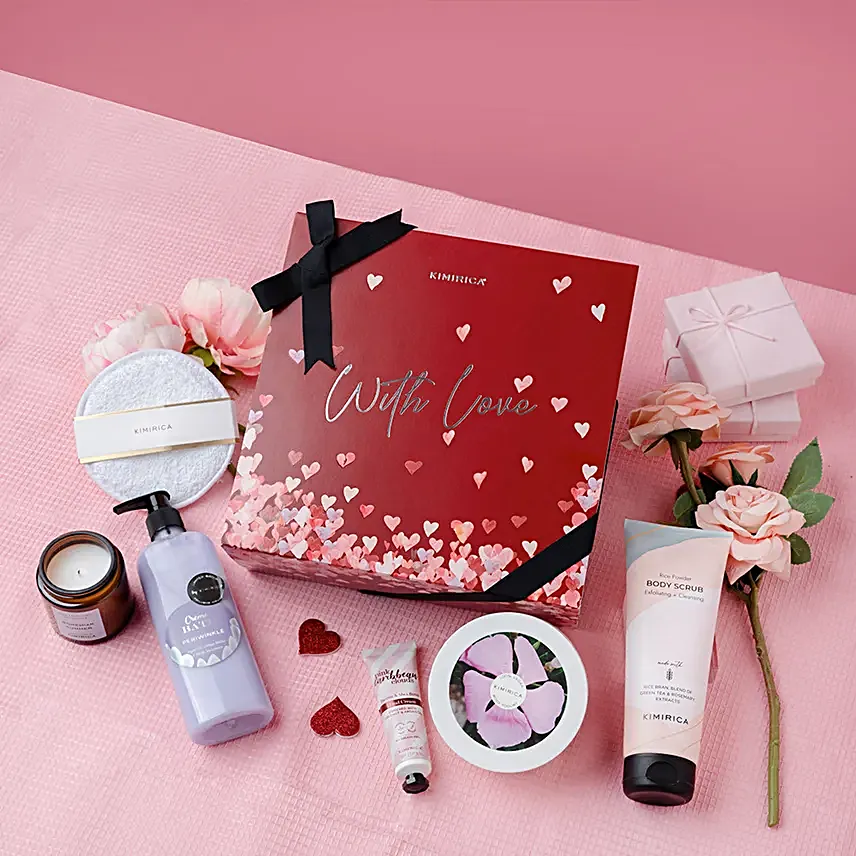 Kimirica Feeling of Love Body Care Gift Set:Send Cosmetics & Spa Hampers