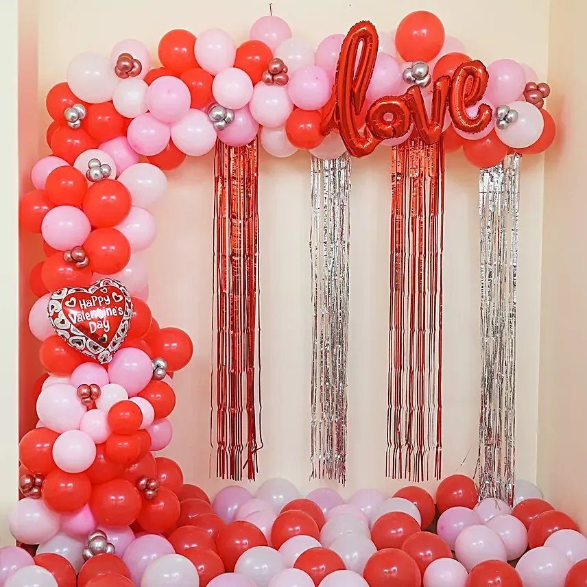 Love Celebration Balloon Decor:Valentine's Day Room Decor