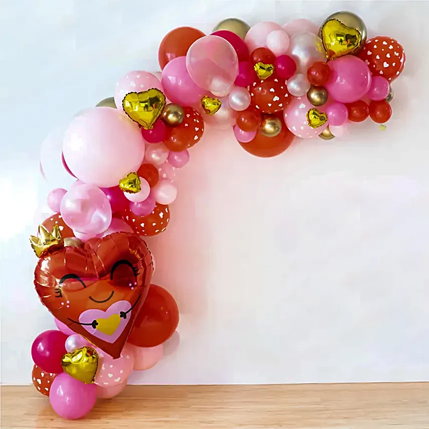 Celebrating Love Balloon Decor:Valentines Day Balloon Decorations