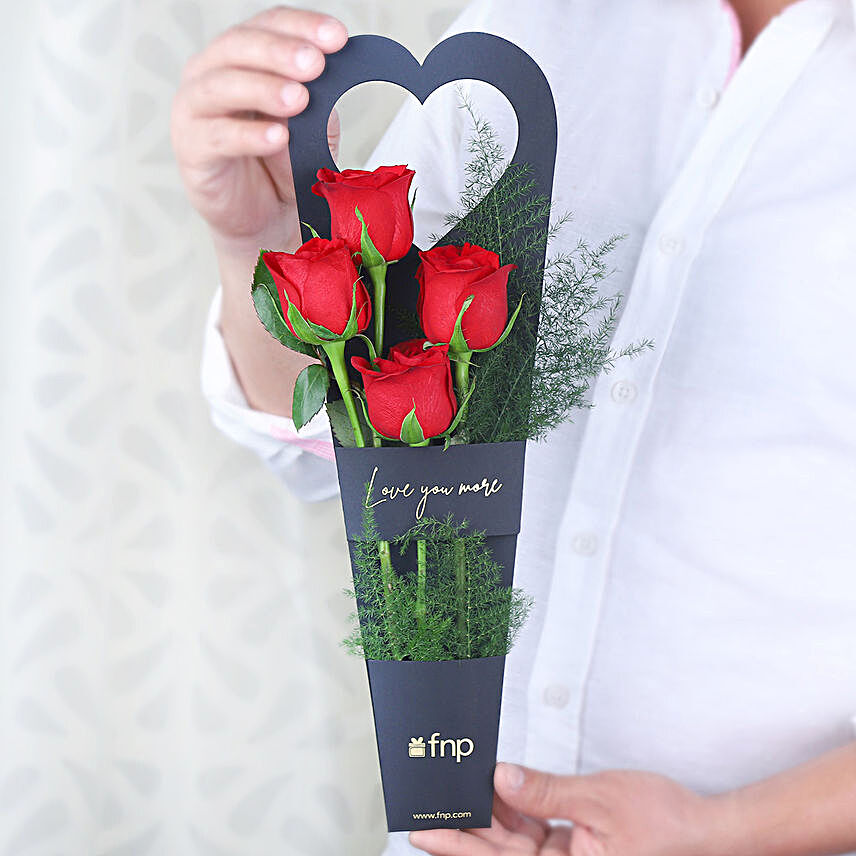 Magic Of Love Red Rose Sleeve:Magnificent Rose Bouquets