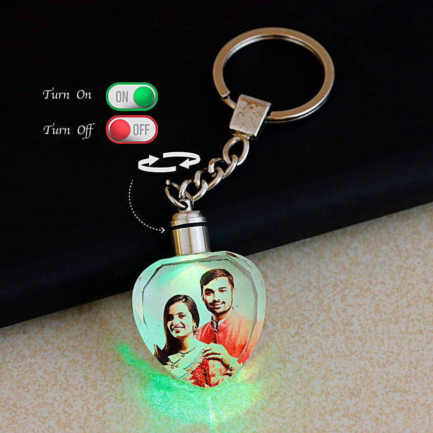 Led on sale heart keychain