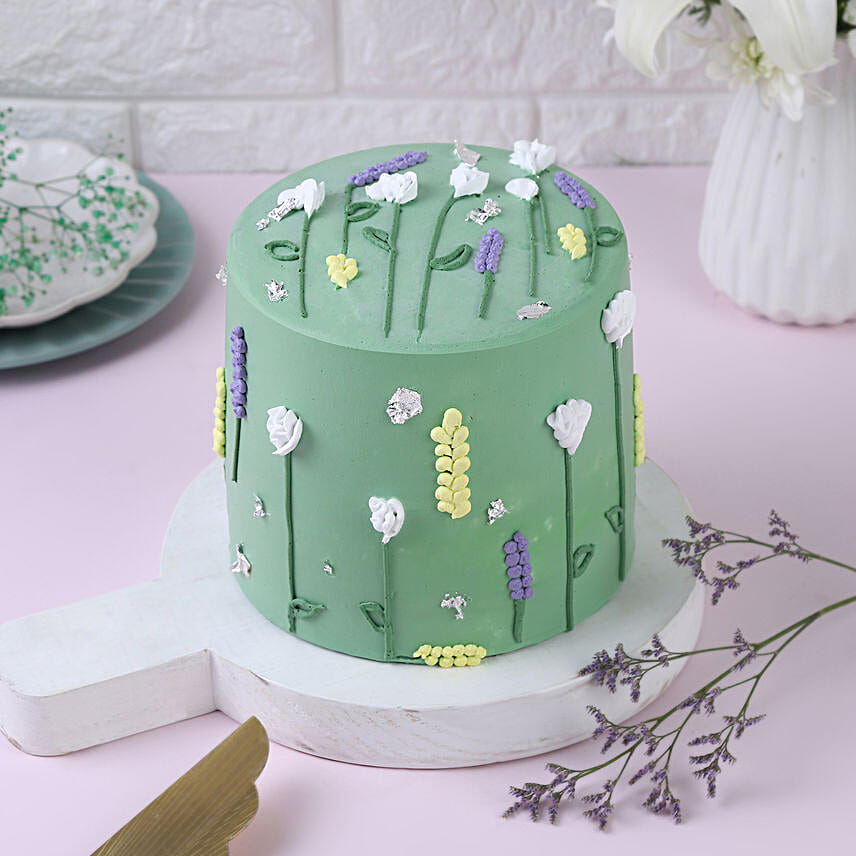 Floral Fantasy Chocolate Cream Cake