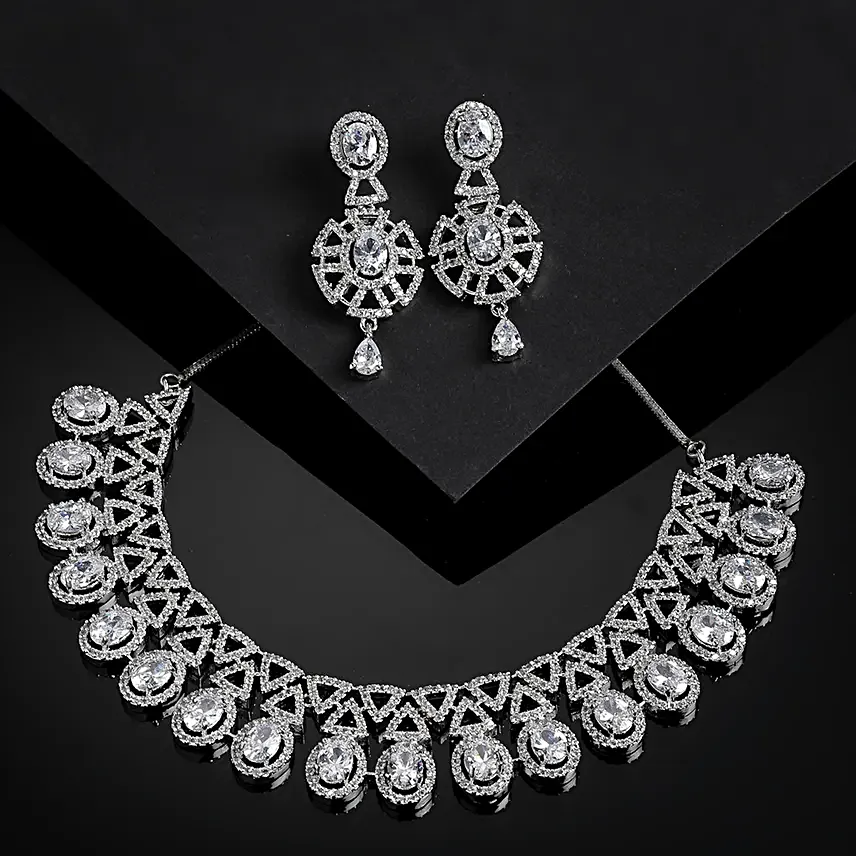 Diamond Mirage Necklace Set