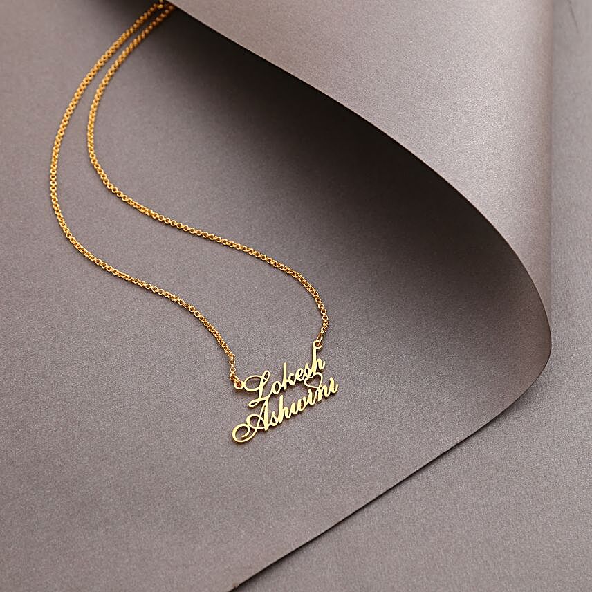 Personalised Couple Name Necklace