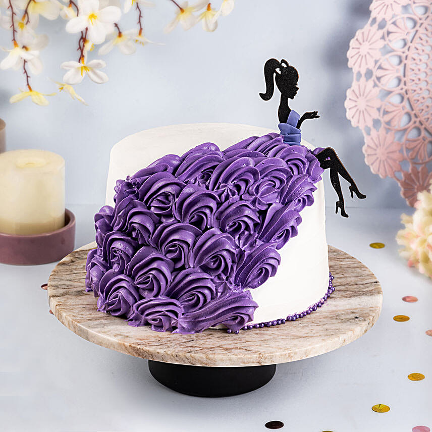 Lilac Princess Chocolate Cake