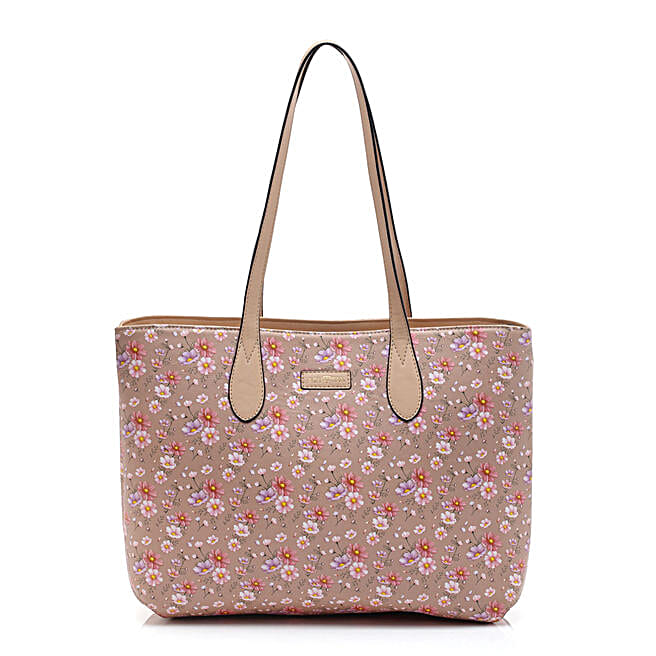Hamburger Pastel Pattern Print Leather Tote Bag main image 0