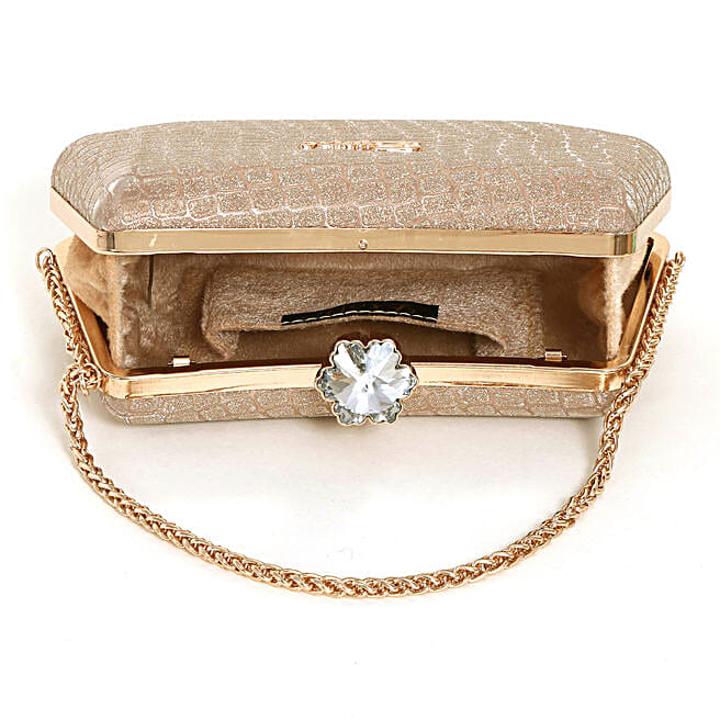 Buy/Send Exotic Gold Sling Bag Online- FNP