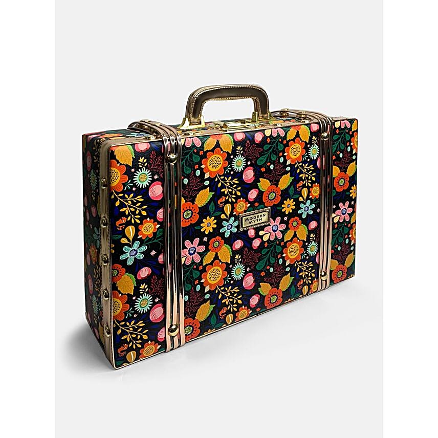 Boho Print Trunk cum Luggage Bag