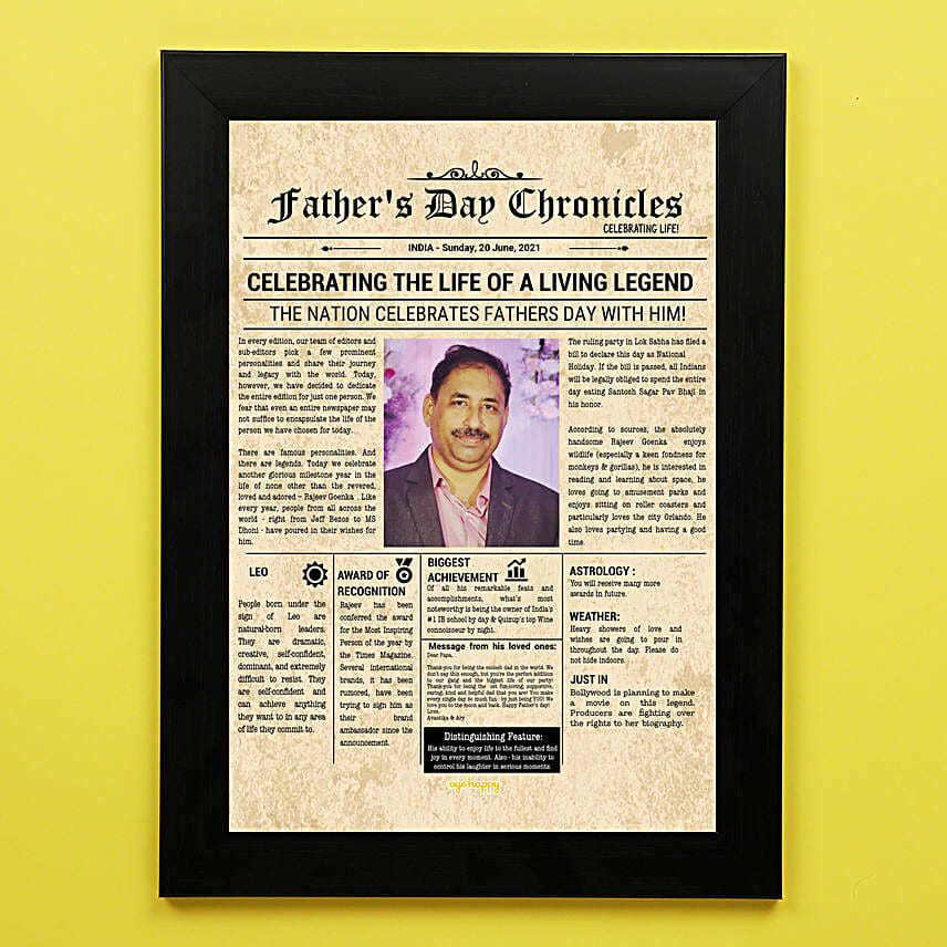 Father's Day Chronicles Frame