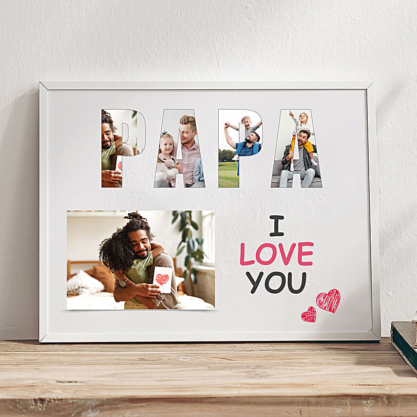 Papa I Love You Photo Frame