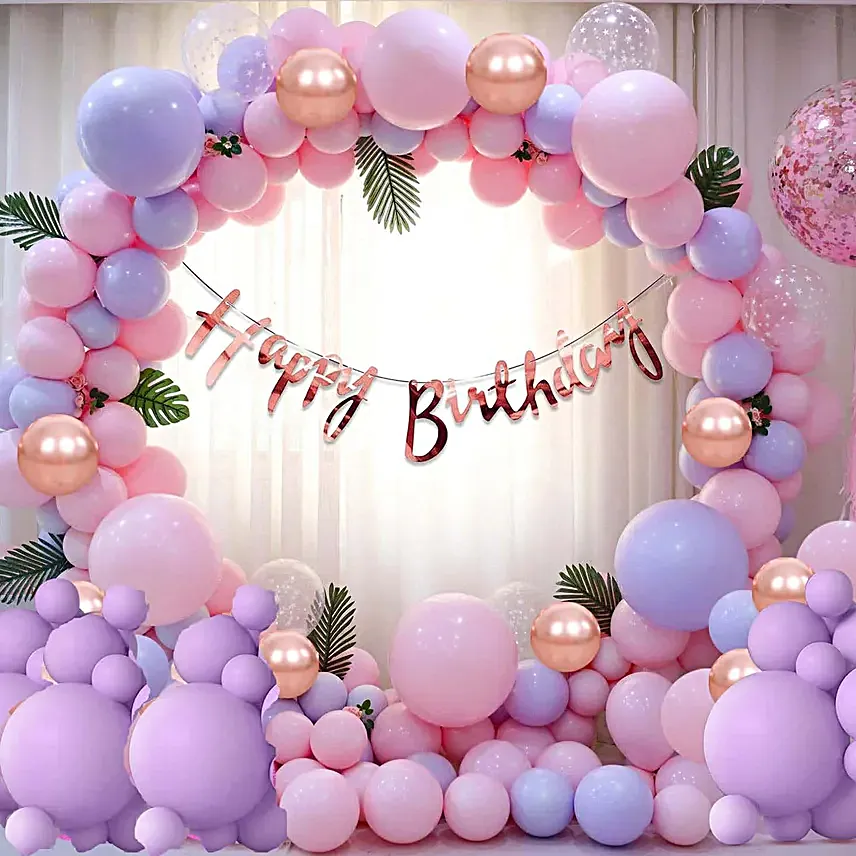 Pretty In Pink Birthday DIY Decoration Kit