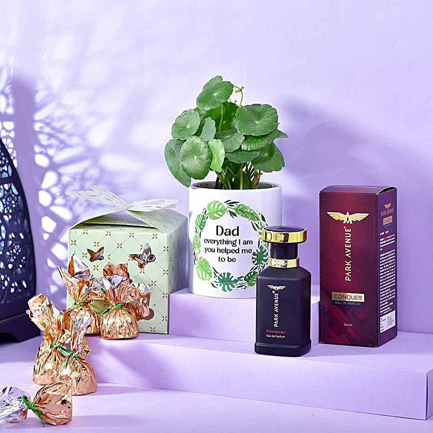 Father's Day Plant & Perfume Hamper