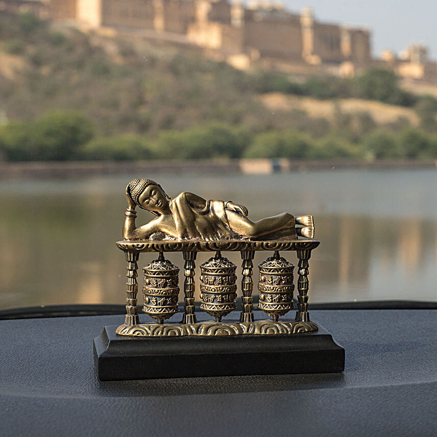 Reclining Buddha Car Decor