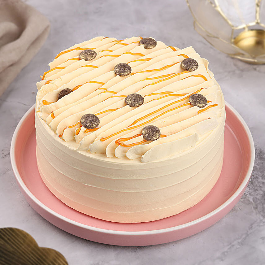 Butterscotch Symphony Eggless Cake