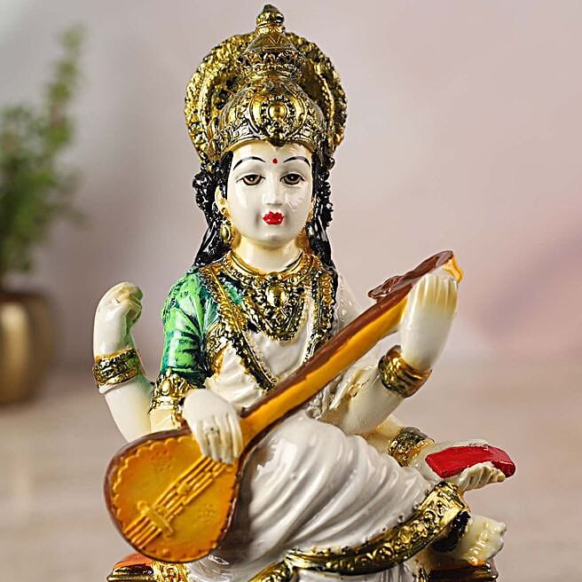 Buy/Send Multicoloured Goddess Saraswati Online- FNP