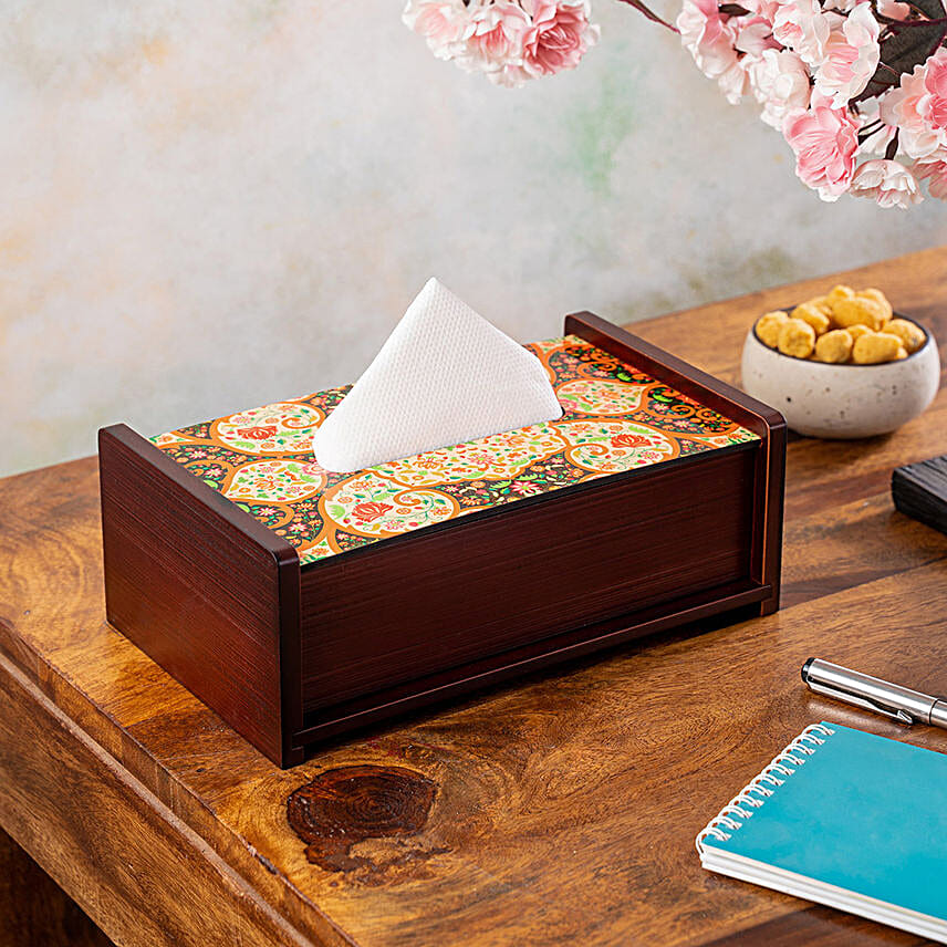 Mughal Blooms Tissue Box