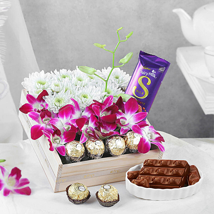 Divine Orchid with Chocolaty Treasures