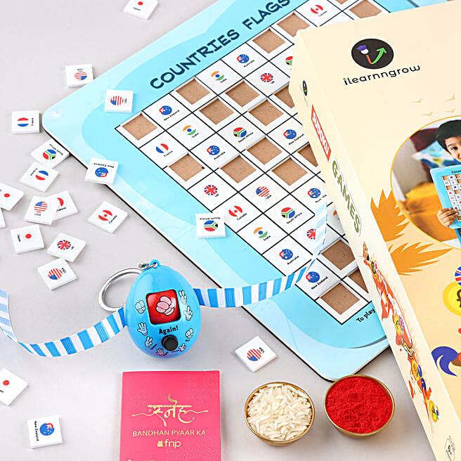 Buy/Send Push Button Rakhi Sudoku Game Gift Hamper Online- FNP