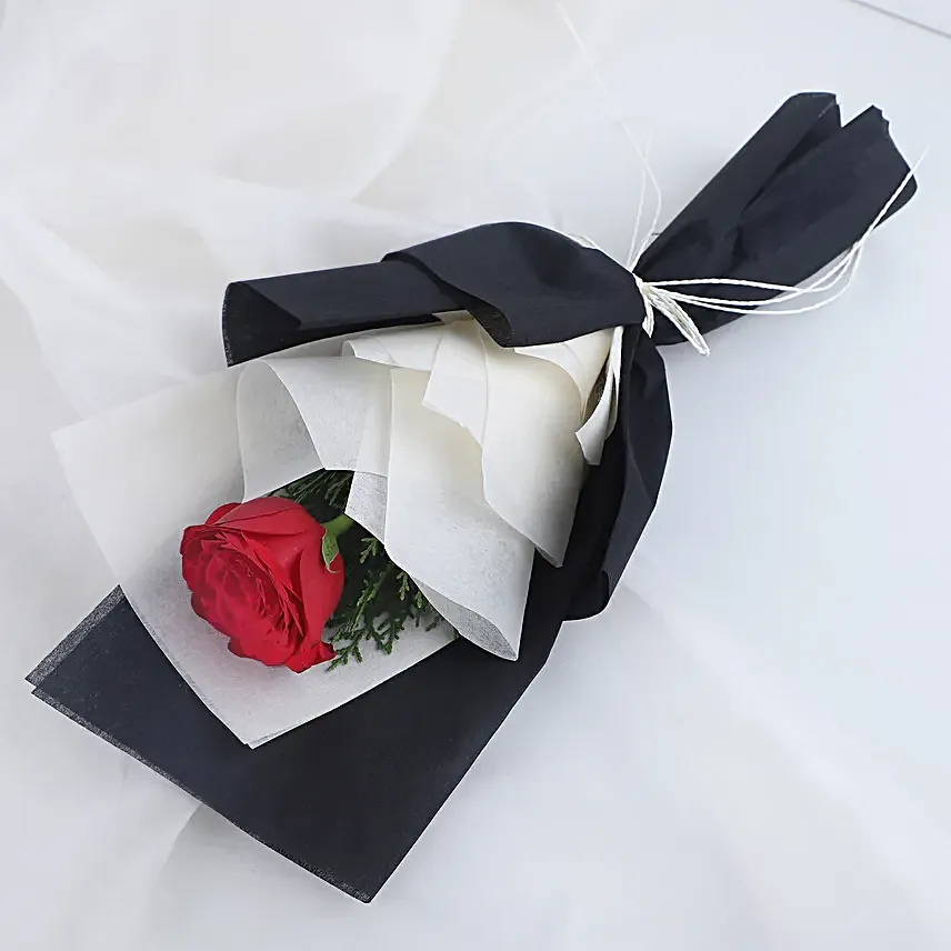 Single Rose Bouquet