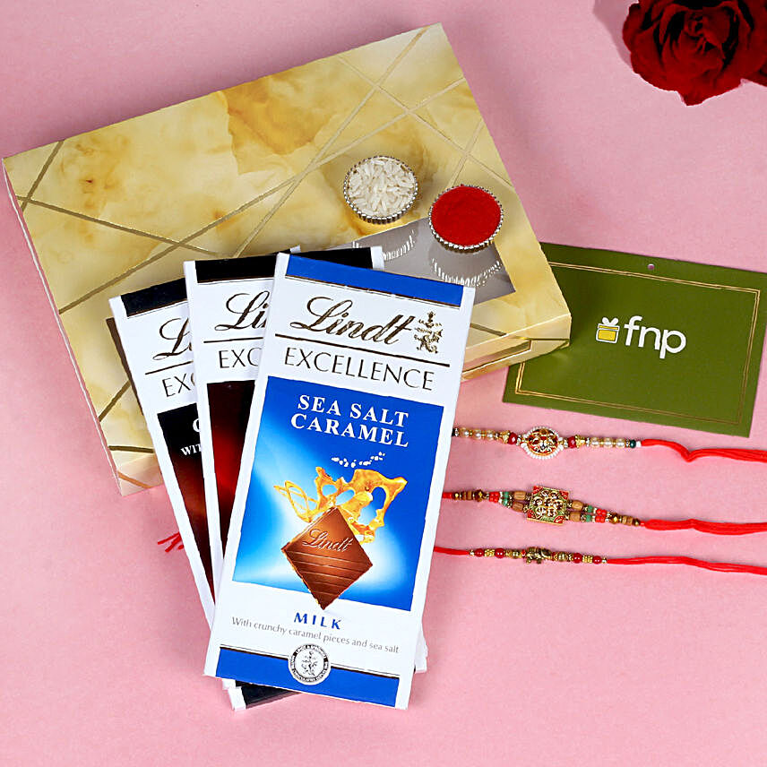 Fancy Rakhis with Lindt Chocolate Bars