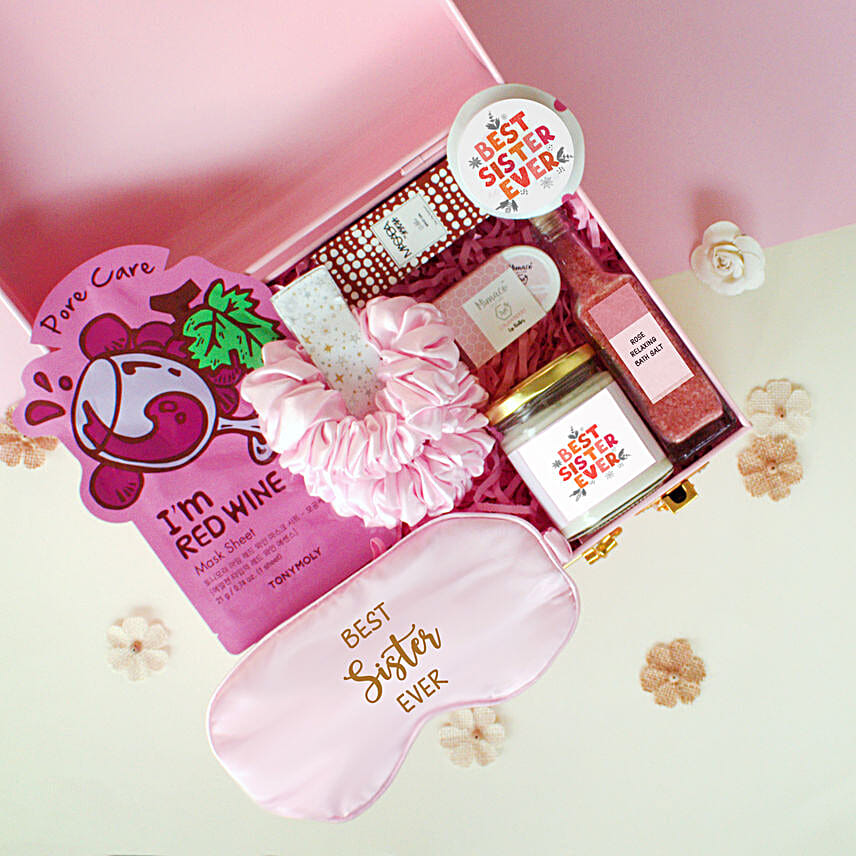 Pretty Pink Gift Hamper for Sister