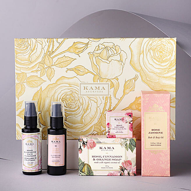Buy/Send Kama Ayurveda Rose Essentials Beauty Hamper Online- FNP