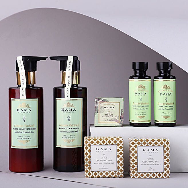 Buy/Send Kama Ayurveda Soothing Senses Beauty Hamper Online- FNP