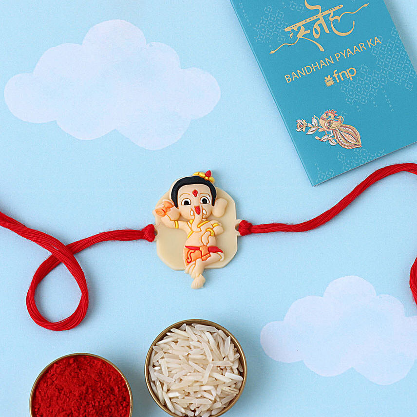 Sneh Bal Ganesha Rakhi With Chocolates