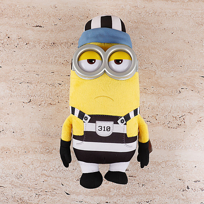 Black N White Minion Soft Toy