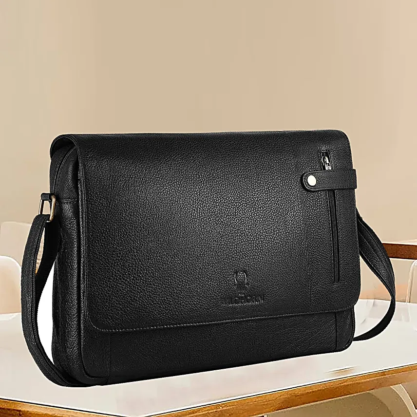 Sleek Laptop Messenger Bag