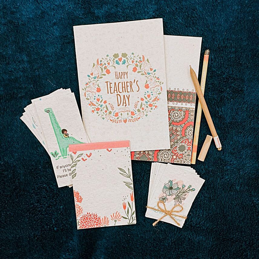 Sustainable Teacher's Day Stationery Gift Box