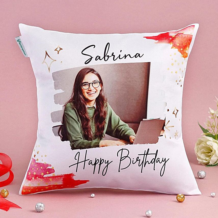 Cuddly Birthday Personalised Cushion