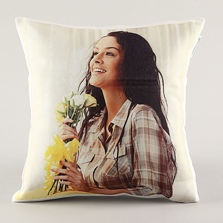 Personalised Cool Yellow LED Cushion