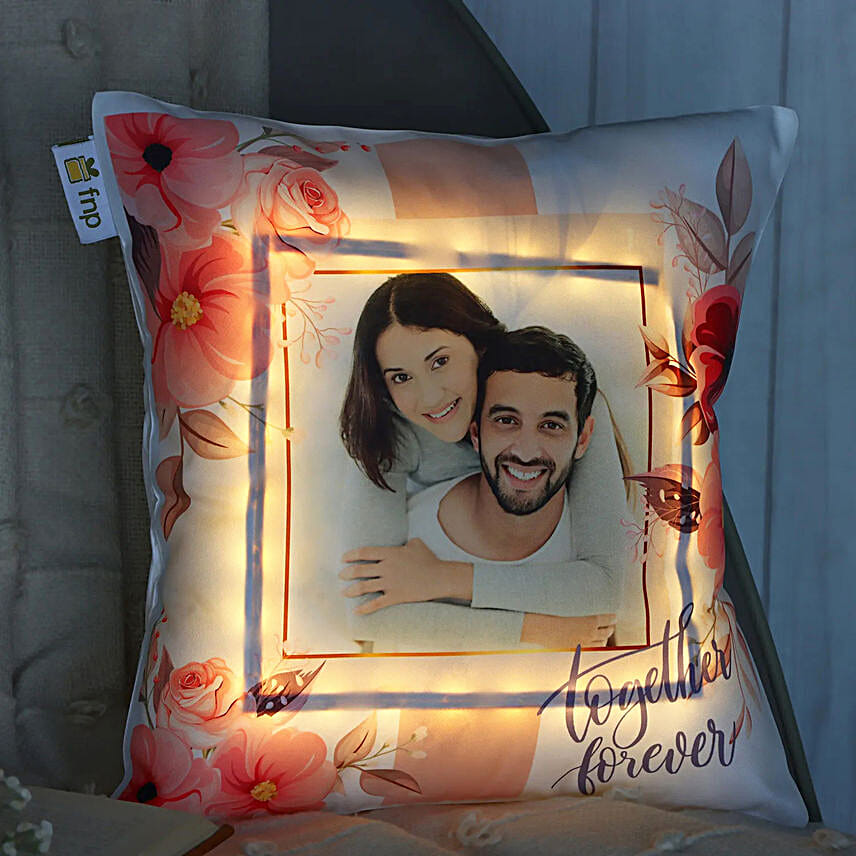 Personalised Love Affair LED Cushion- Hand Delivery