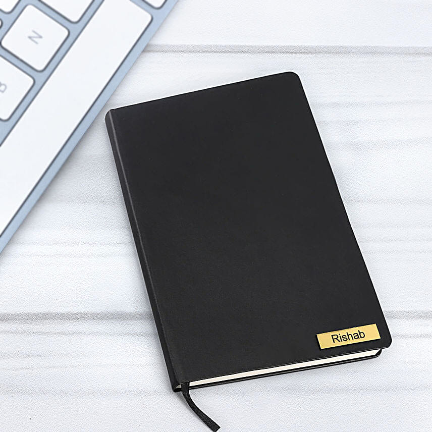 Personalised Black Notebook