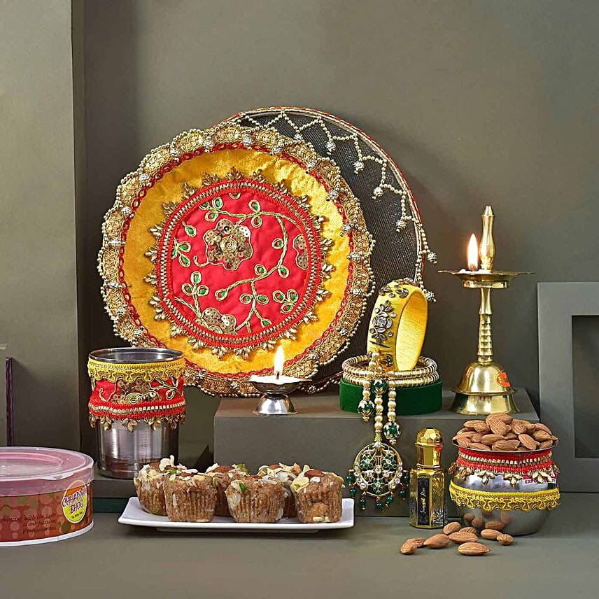 Karwa chauth sales special pooja thali
