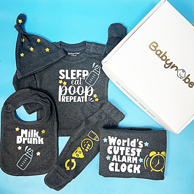 Babyrobe Personalised Quirky Baby Gift Box