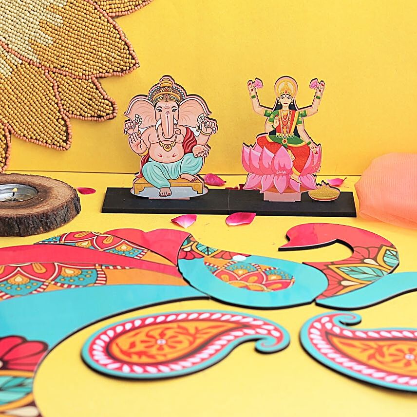 Colourful Ganesha & Laxmi Diwali Gift Box
