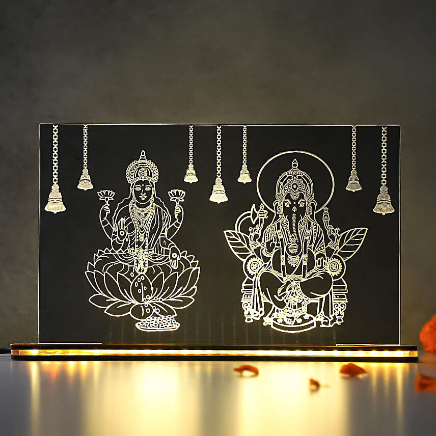 Laxmi Ganesha LED Table Top | Gifts by FNP