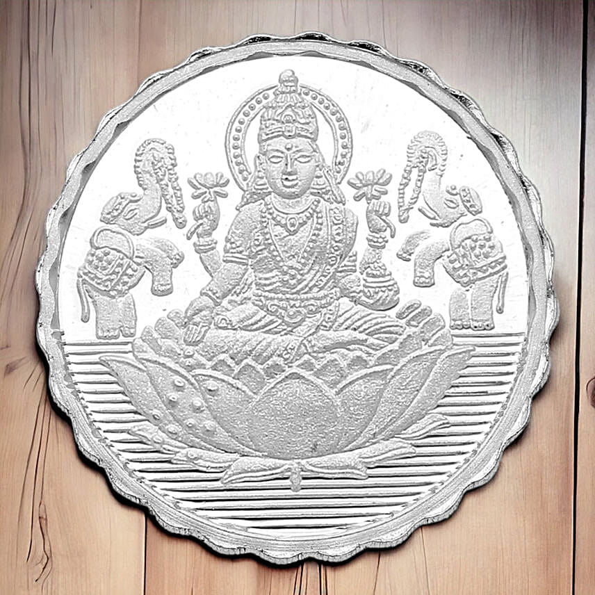 Divine Laxmi Blessings Silver Coin