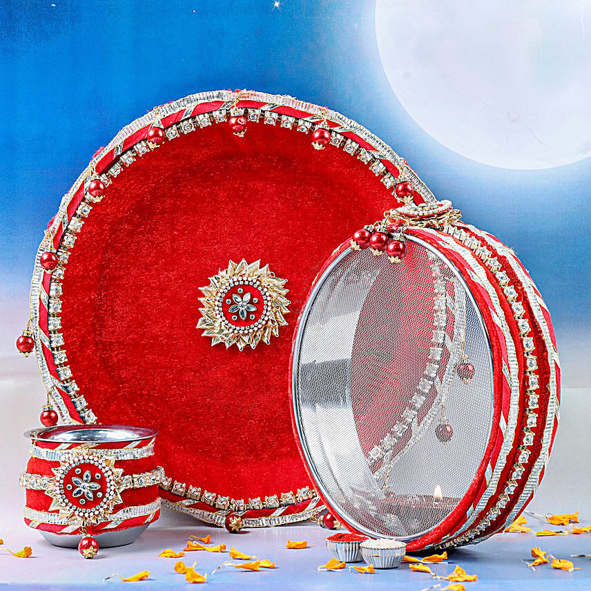 Forever Love Karva Chauth Thali Set