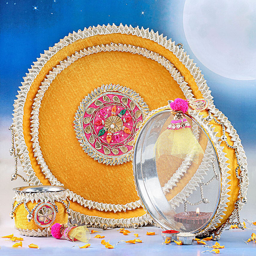 Radiant Love Karva Chauth Thali Sets