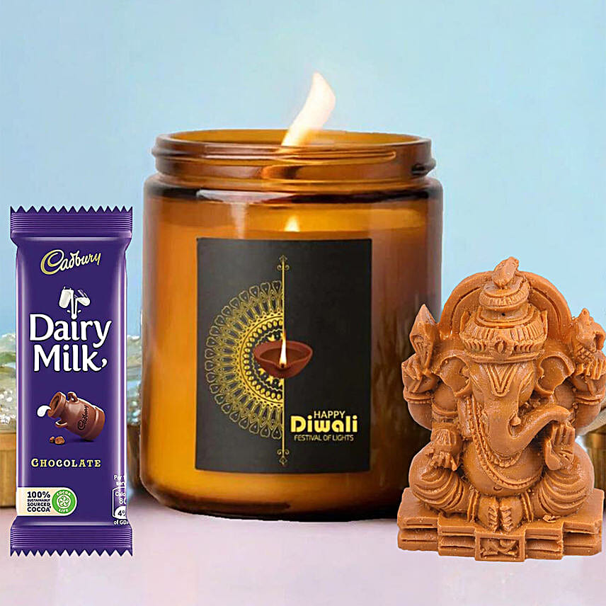 Green Apple Scented Candle & Diwali Surprise