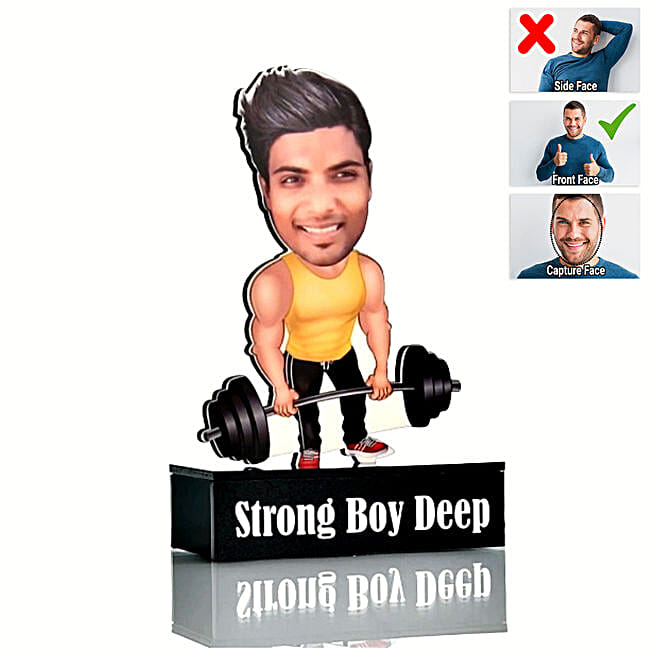 Buy/Send Personalised Body Builder Gift Caricature Online FNP