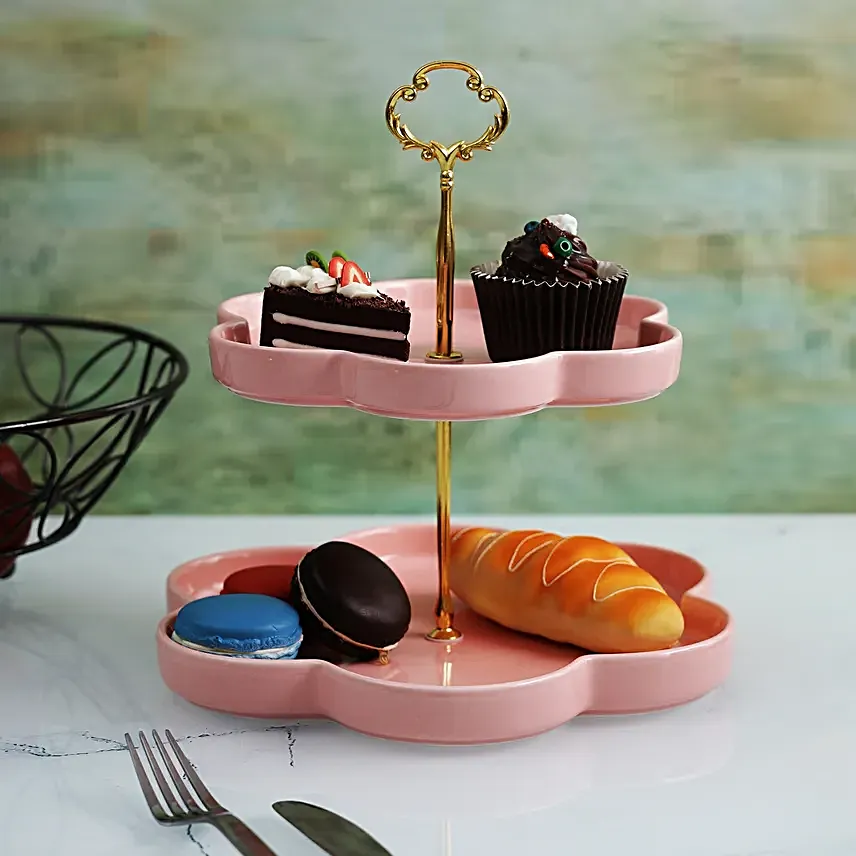 Blushing Cloud Shaped Cake Stand