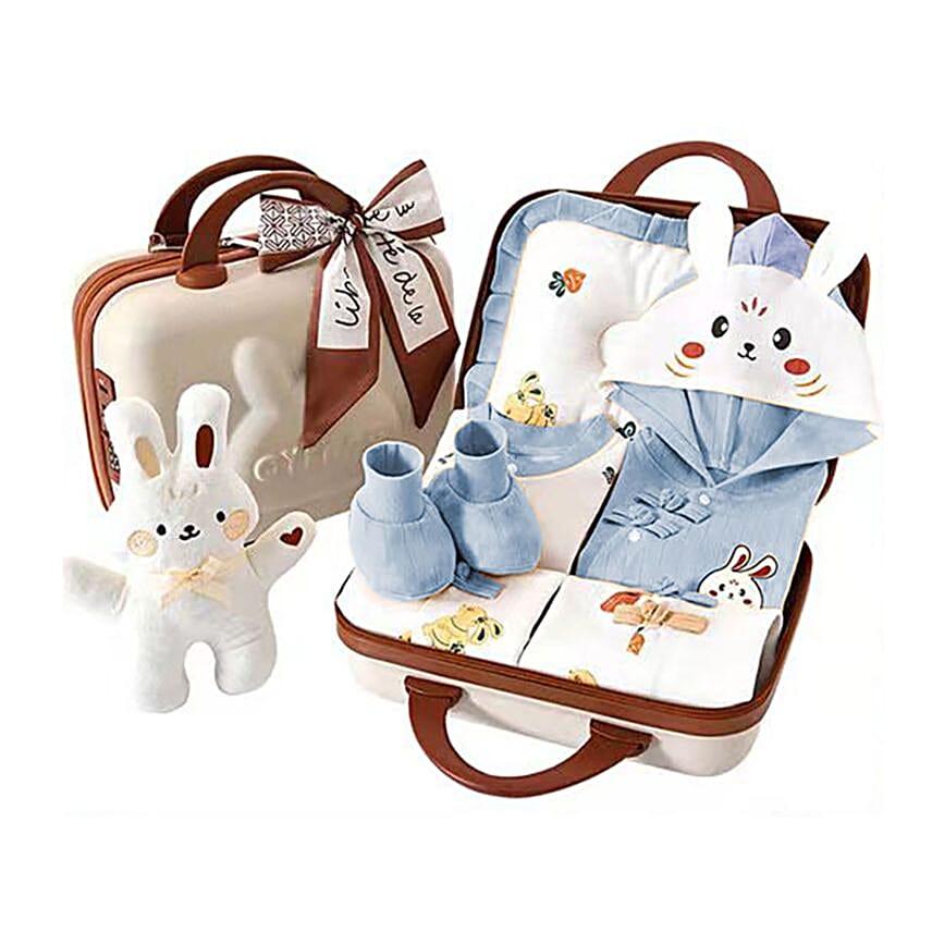 Bunny Special Suitcase Style Newborn Hamper