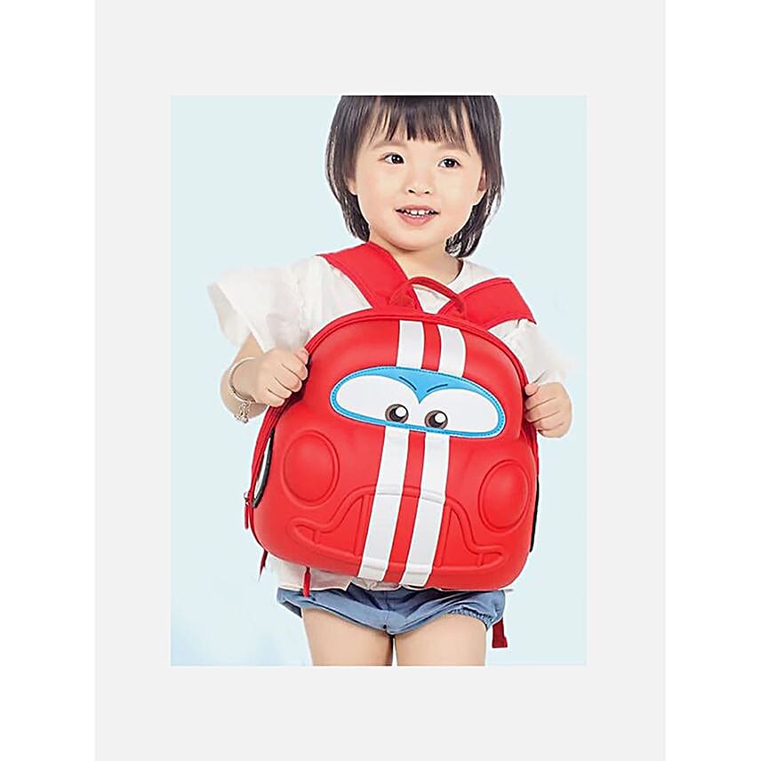 Car Theme Toddler Red Backpack