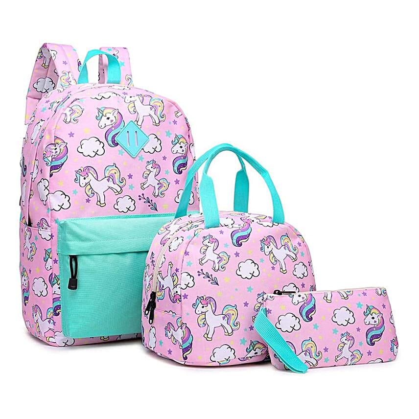 Clouds & Unicorns School Backpack Set